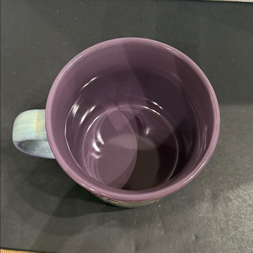 NEW Beetlejuice Mug with Lydia and Beetlejuice characters blue purple inside - Picture 5 of 9